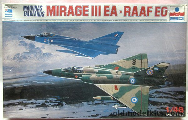 ESCI 1/48 Mirage III EA / EO  Malvinas/Falklands War  - 1 Esquadron De Caza Argentina or No. 3 Squadron RAAF Australia, 4073 plastic model kit
